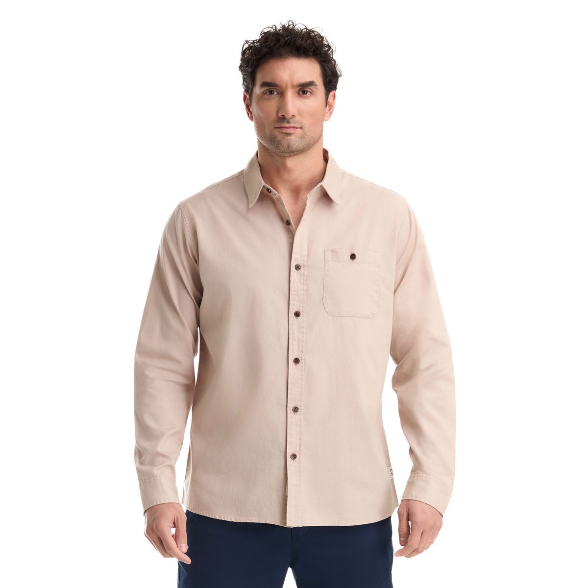 PANAMA JACK - Camisa Hombre Casual Beige Panama Jack