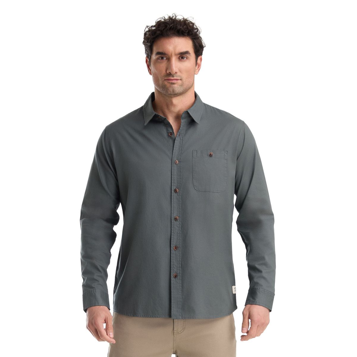 PANAMA JACK - Camisa Hombre Casual Gris Panama Jack