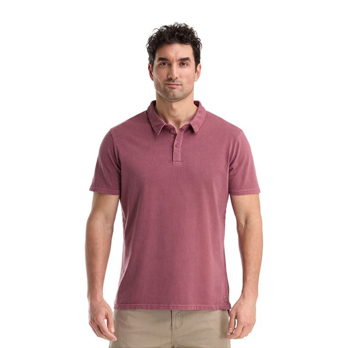 PANAMA JACK - Polera Hombre Casual Bordó Panama Jack