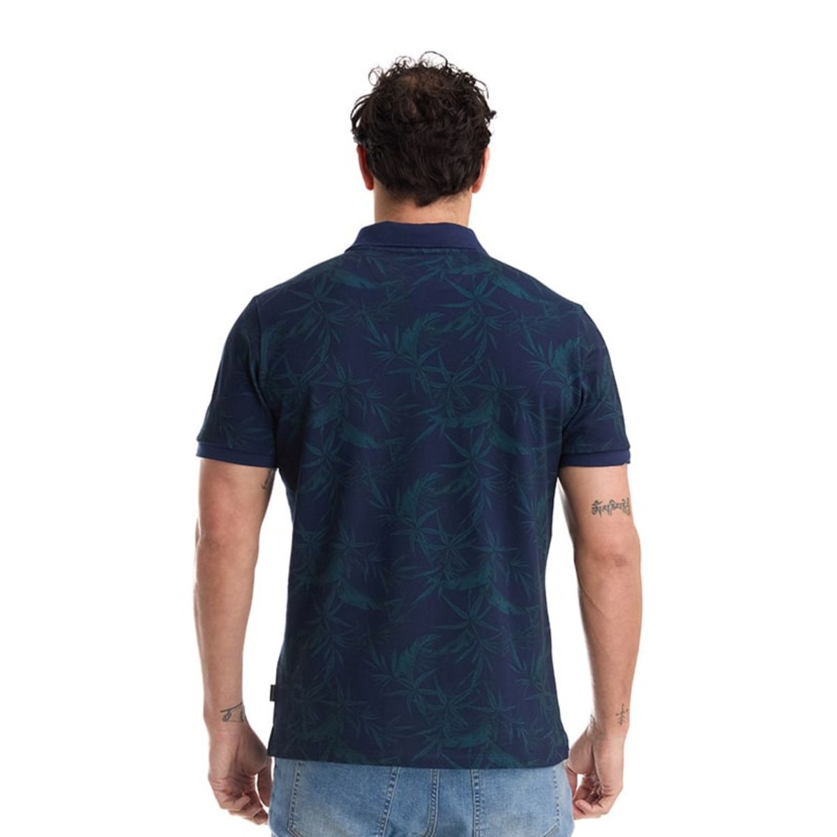 PANAMA JACK - Polera Hombre Casual Azul Panama Jack