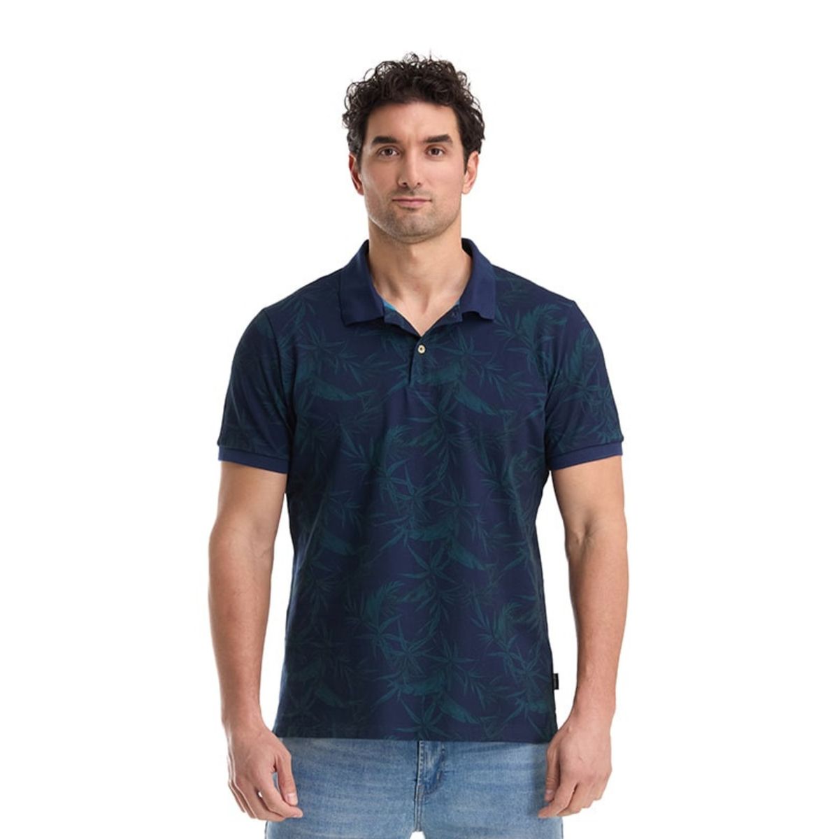 PANAMA JACK - Polera Hombre Casual Azul Panama Jack
