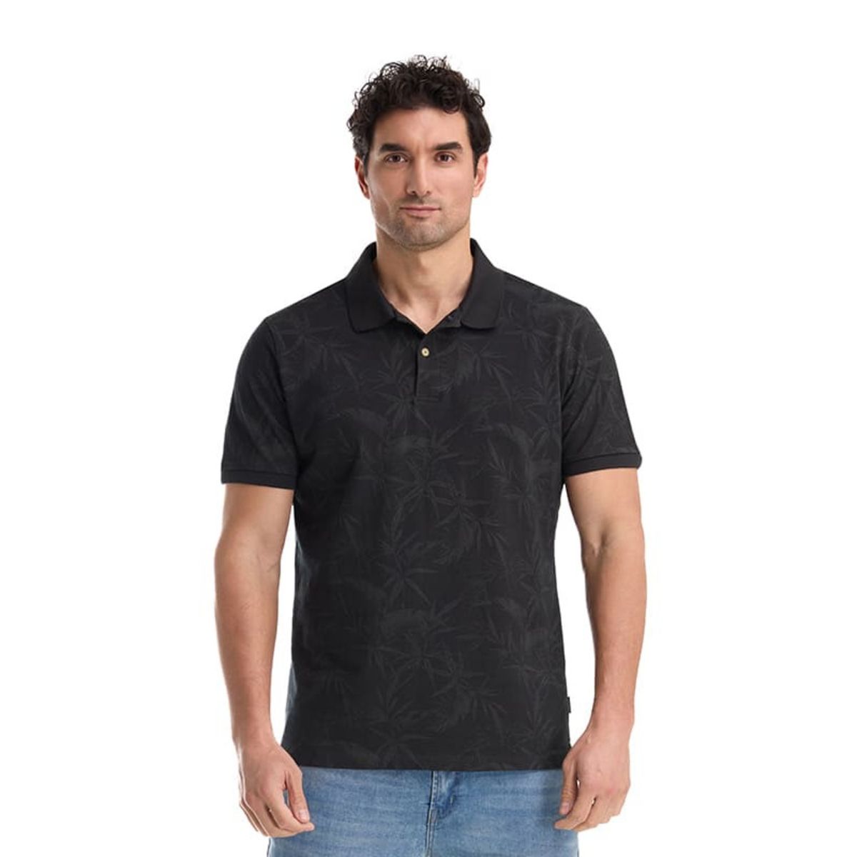 PANAMA JACK - Polera Hombre Casual Negro Panama Jack