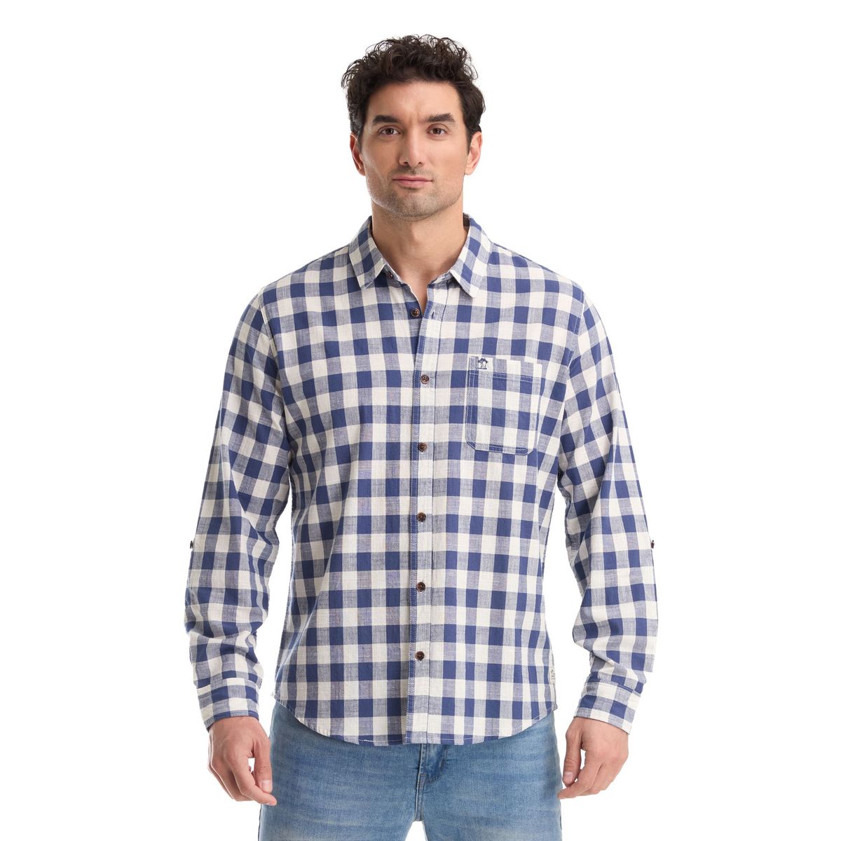 PANAMA JACK - Camisa Hombre Casual Azul Panama Jack