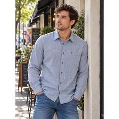 PANAMA JACK - Camisa Hombre Casual Gris