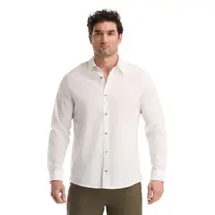 PANAMA JACK - Camisa Hombre Casual Blanco