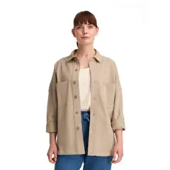PANAMA JACK - Sobre Camisa Mujer Overshirt Casual Beige