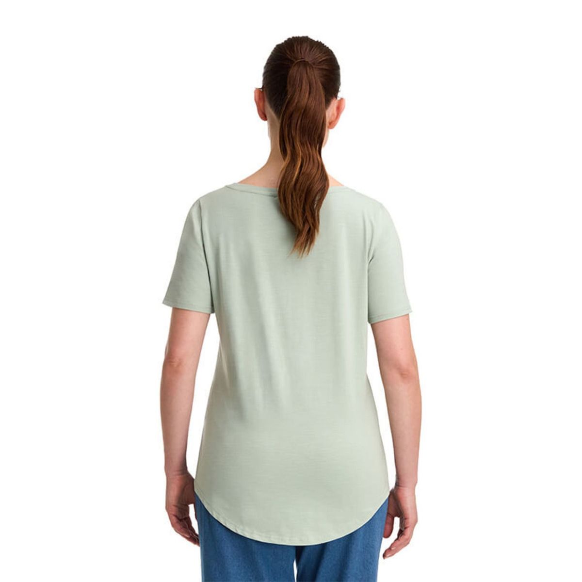 PANAMA JACK - Polera Mujer estampado algodón Verde Panama Jack