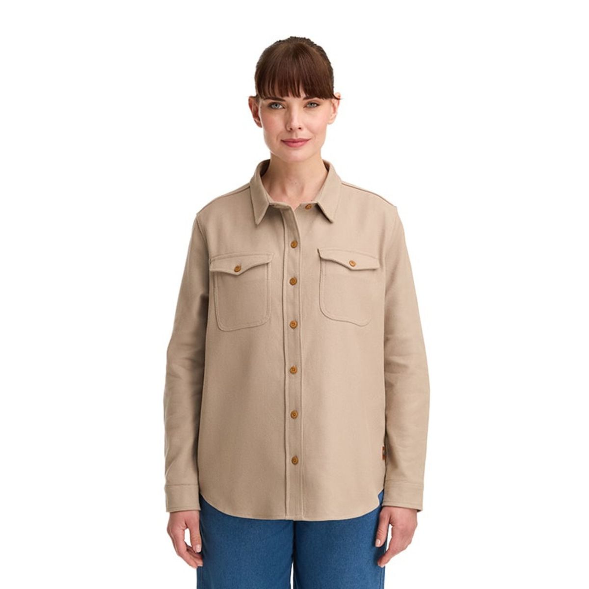 PANAMA JACK - Camisa Mujer Casual Beige Panama Jack