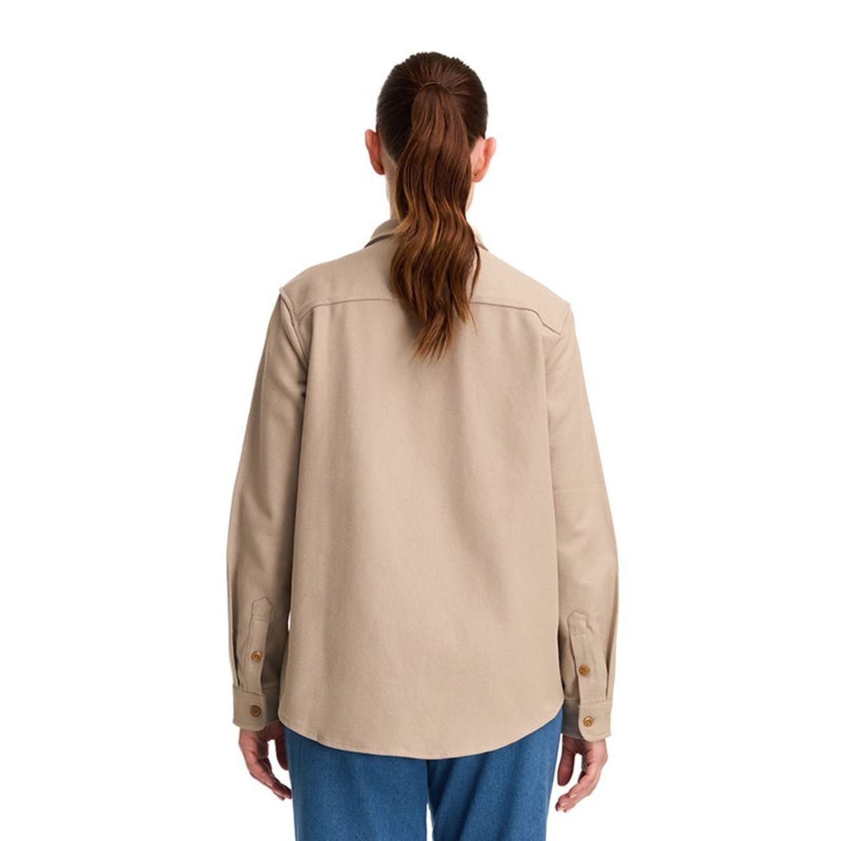 PANAMA JACK - Camisa Mujer Casual Beige Panama Jack