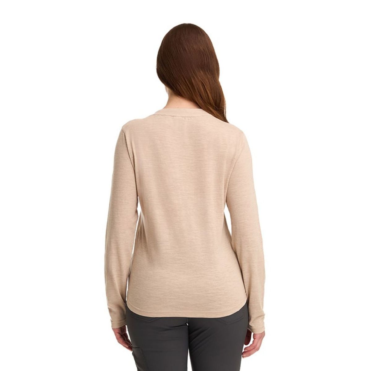 PANAMA JACK - Polera Manga Larga ajustable Mujer Beige Panama Jack
