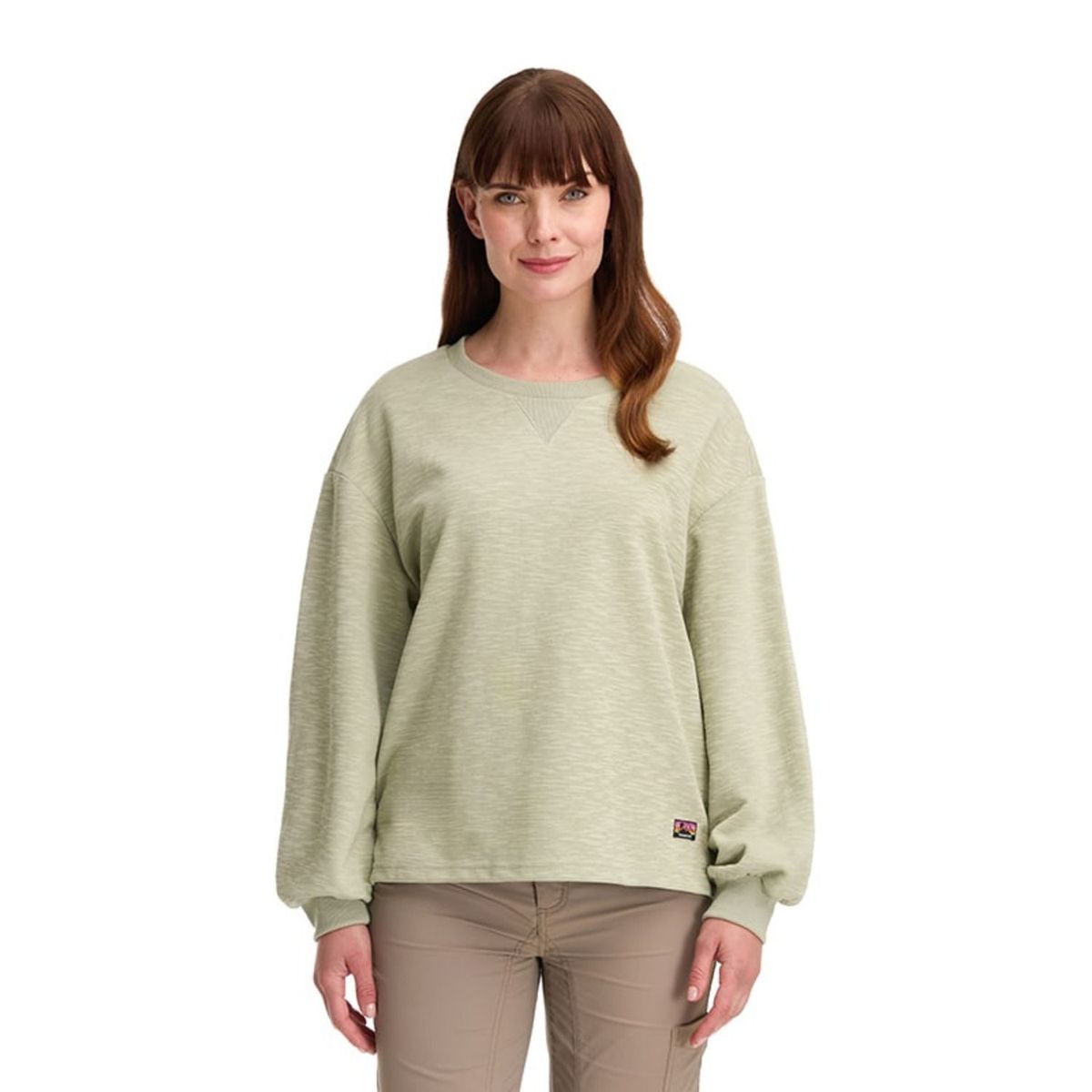 PANAMA JACK - Polerón Mujer Casual Algodón Verde Panama Jack