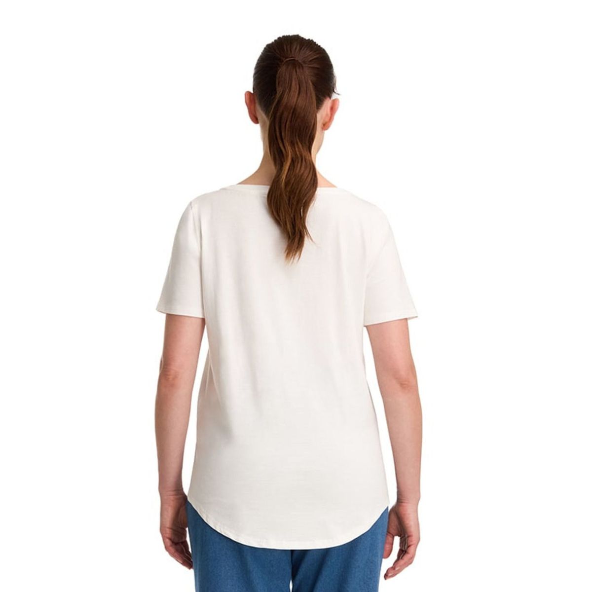 PANAMA JACK - Polera Mujer estampado algodón Blanco Panama Jack