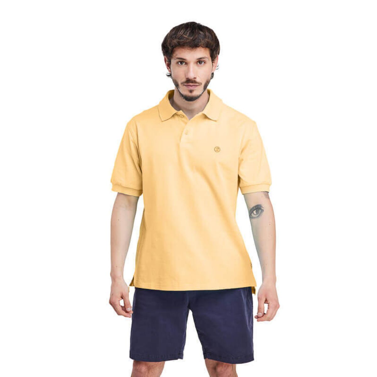 PANAMA JACK - Polera Hombre Casual Amarillo Panama Jack