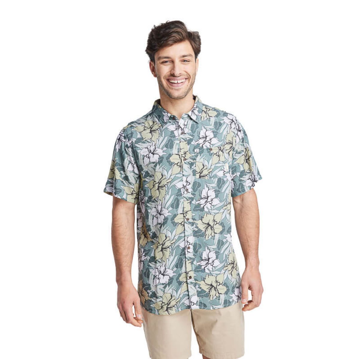 PANAMA JACK - Guayabera Hombre Casual Verde Panama Jack