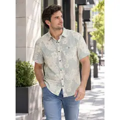 PANAMA JACK - Guayabera Hombre Casual Verde claro
