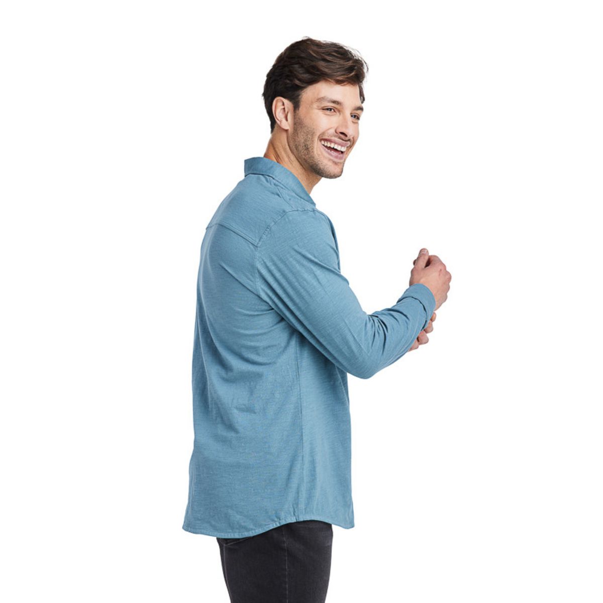 PANAMA JACK - Camisa Hombre Casual Celeste Panama Jack