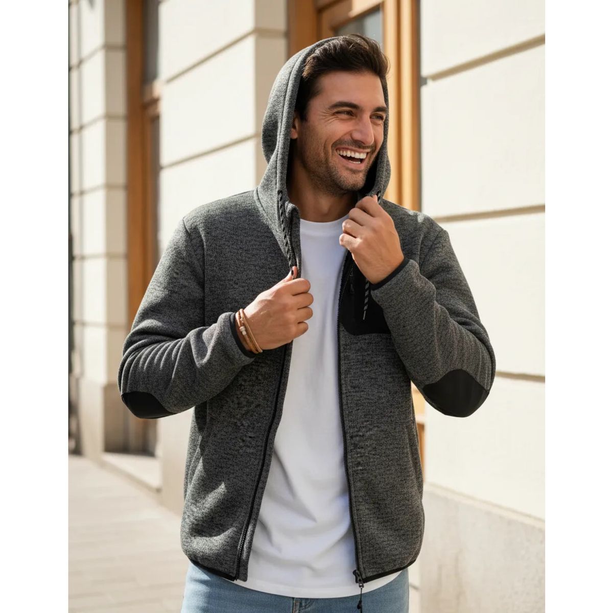 PANAMA JACK - Polerón Hombre Casual Negro Panama Jack