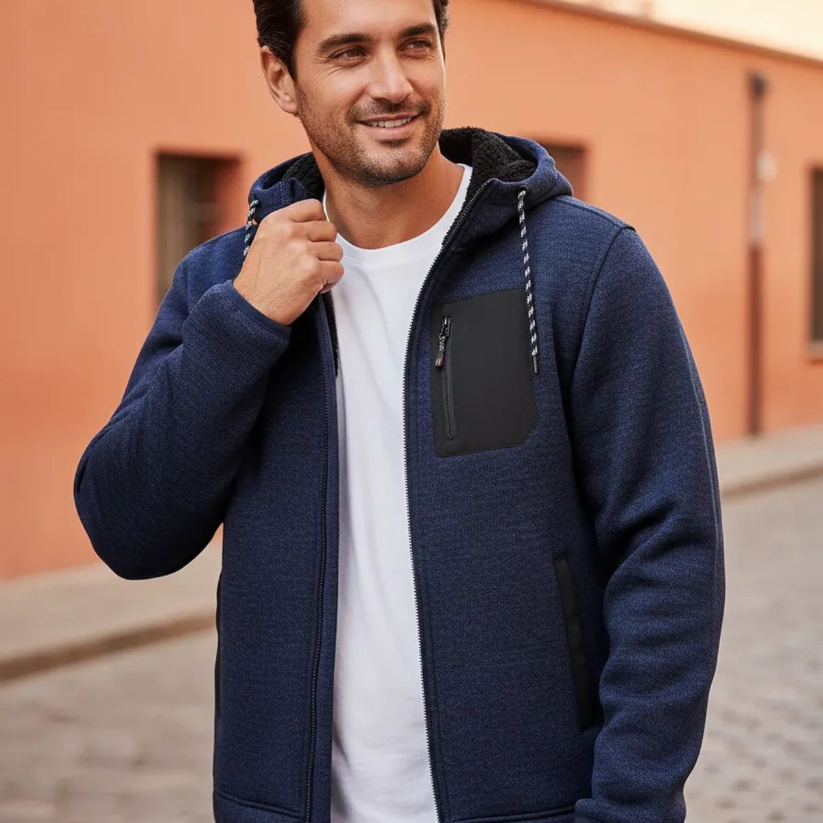 PANAMA JACK - Polerón Hombre Casual Azul Panama Jack