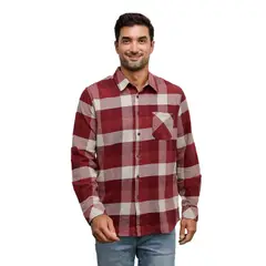 PANAMA JACK - Camisa Hombre Casual Bordó