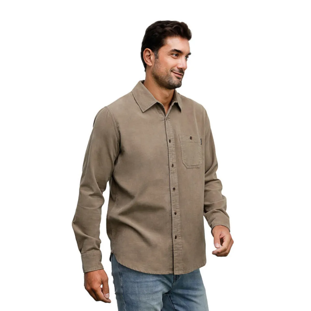 PANAMA JACK - Camisa Hombre Cotelé Beige Panama Jack