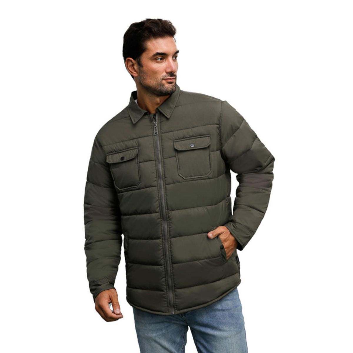 PANAMA JACK - Parka Hombre Casual Verde Panama Jack