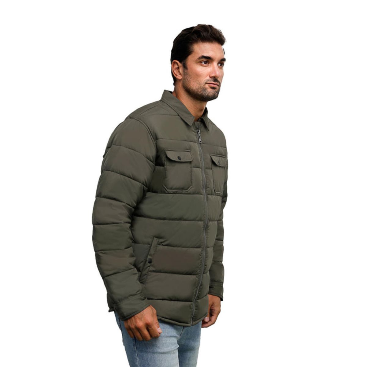 PANAMA JACK - Parka Hombre Casual Verde Panama Jack