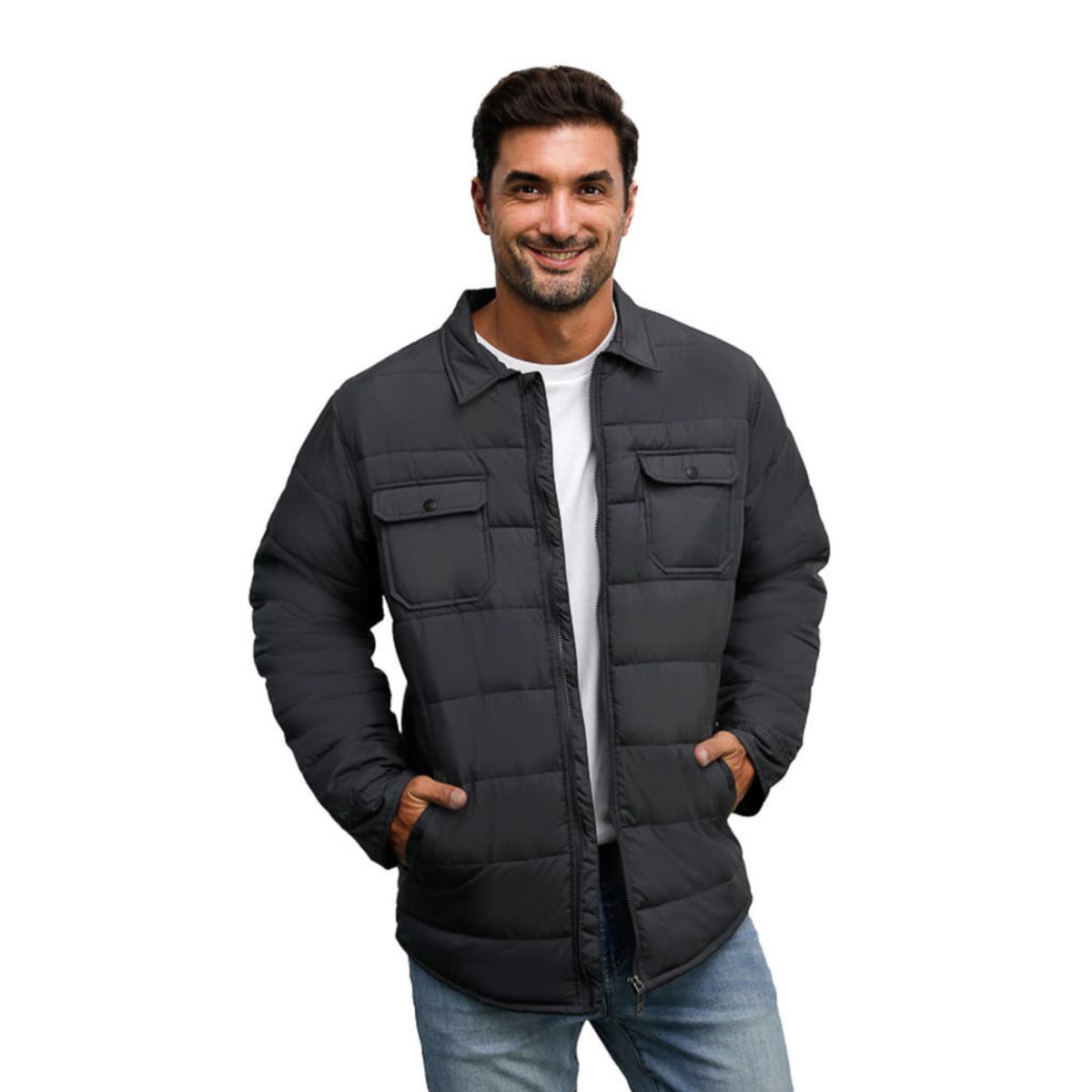 PANAMA JACK - Parka Hombre Casual Gris Panama Jack
