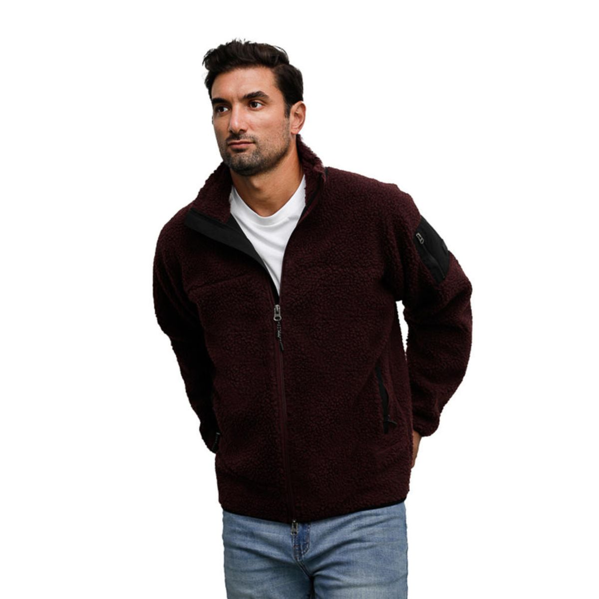 PANAMA JACK - Chaqueta Hombre Chiporro Bordó Panama Jack