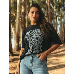 MAUI AND SONS - Polera Mc Capraia Negro Mujer