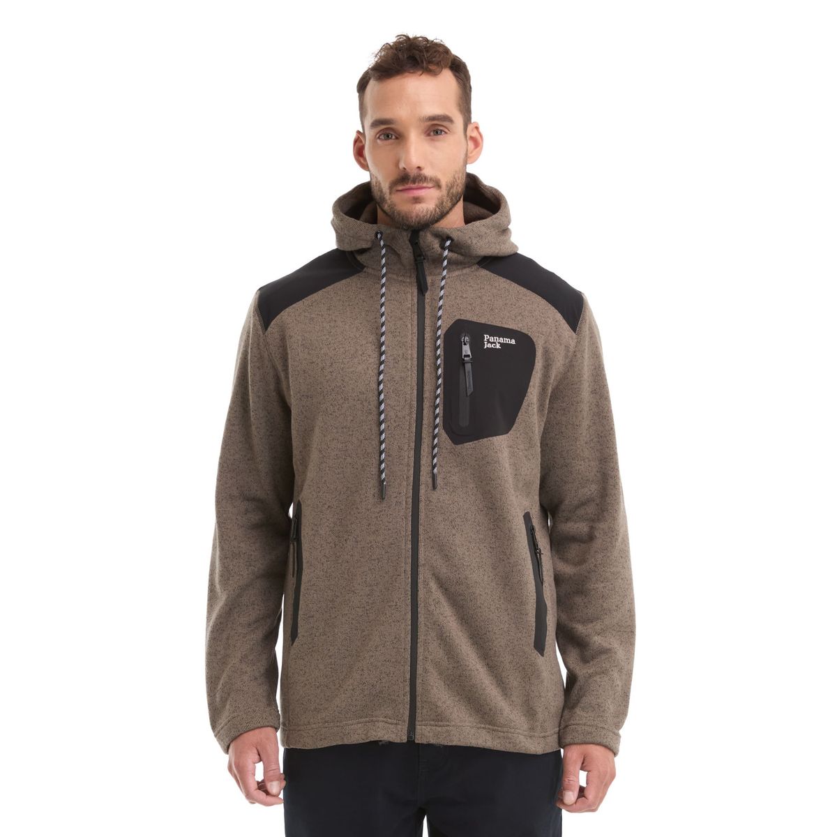 PANAMA JACK - Polerón Hombre Tejido Polar Marrón claro Panama Jack