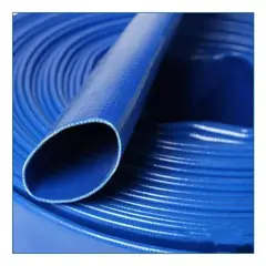 RIOVEO - Manguera Plana 1 Pulgada 4 Bar Rollo 50 Metros Azul