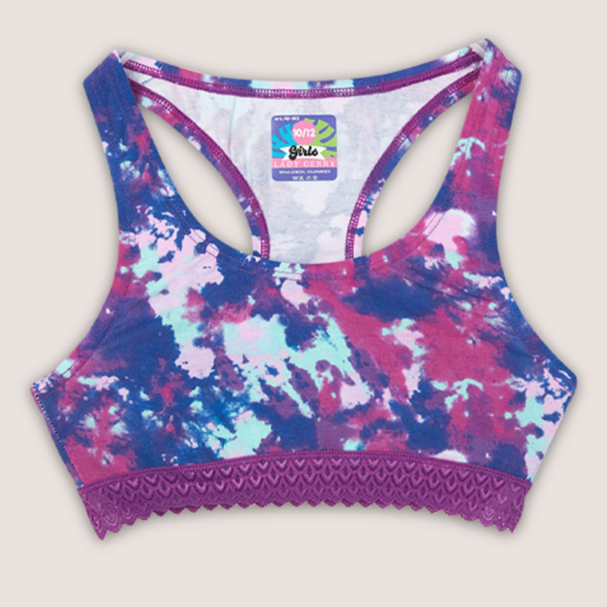 LADY GENNY - Top De Algodón Estampado Con Encaje