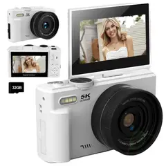 SHOOT - Cámara 5K Digital Fotografíca 75MP con Pantalla Giratoria - Innedd
