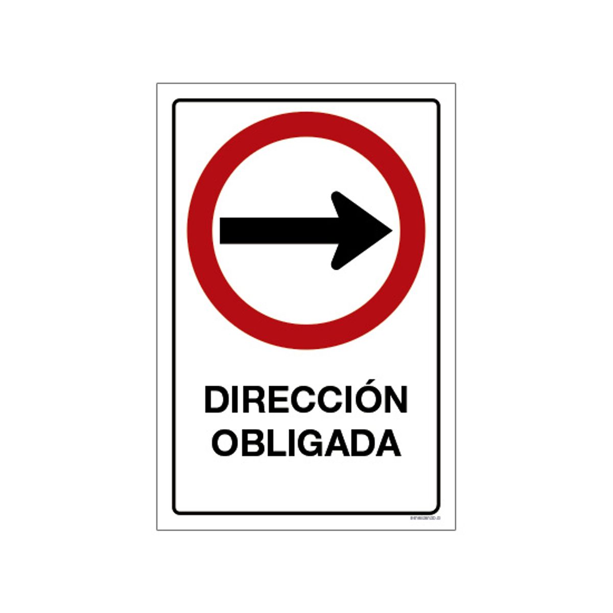MAU PRINT - Dirección Obligada Derecha 20x30