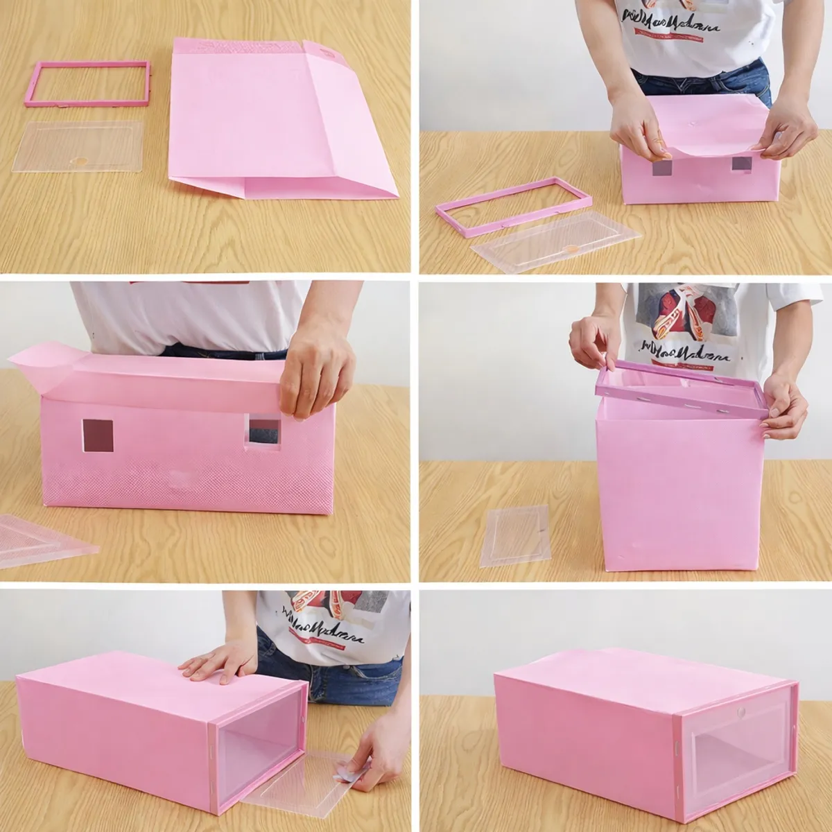 GENERICO - Cajas Organizadores De Zapatos Pack Con 10 Unidades