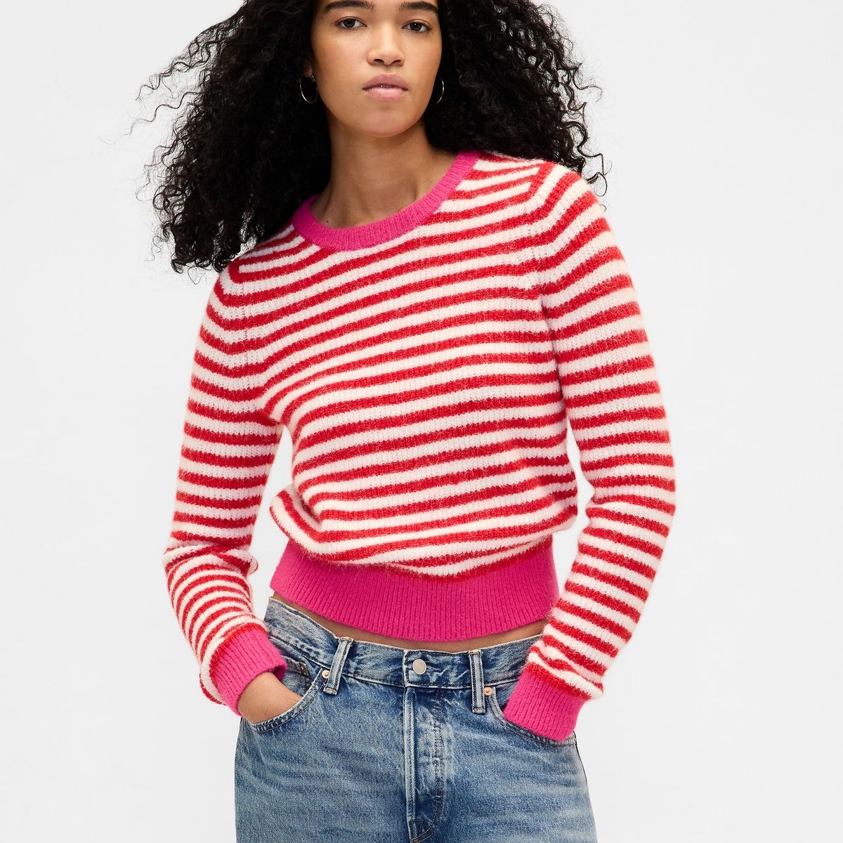 GAP - Sweater Mujer Cashsoft Rojo Gap