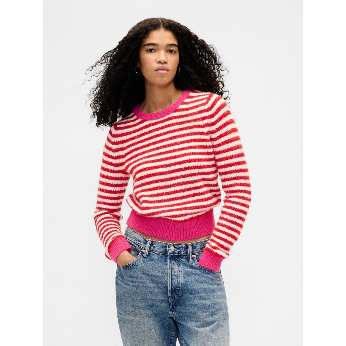 GAP - Sweater Mujer Cashsoft Rojo Gap