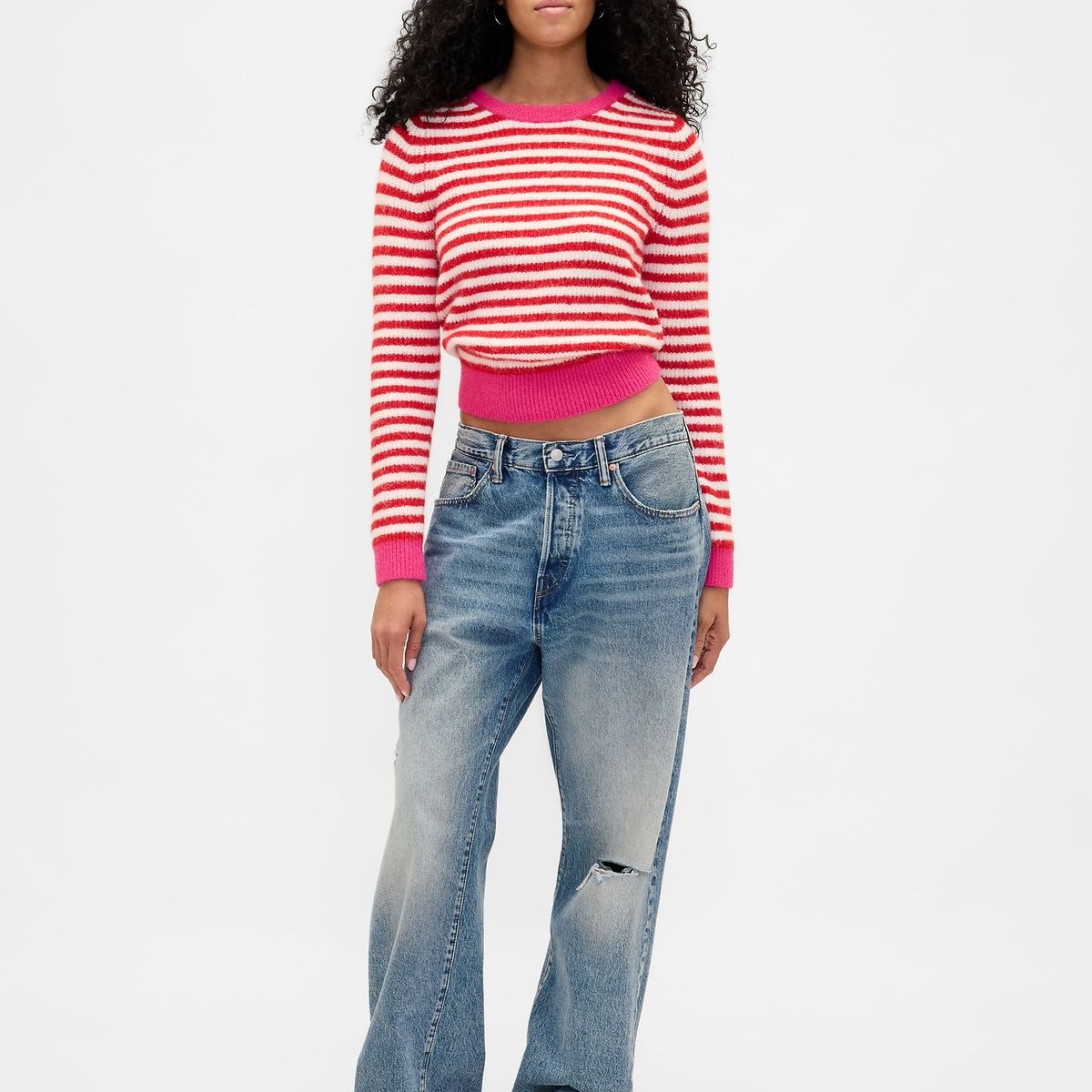 GAP - Sweater Mujer Cashsoft Rojo Gap