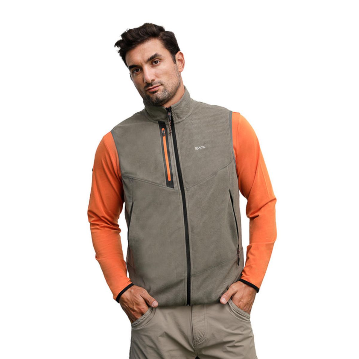 PANAMA JACK - Polerón Polar sin mangas Hombre Verde Panama Jack
