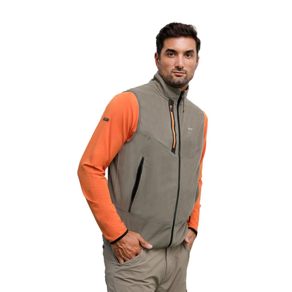 PANAMA JACK - Polerón Polar sin mangas Hombre Verde Panama Jack