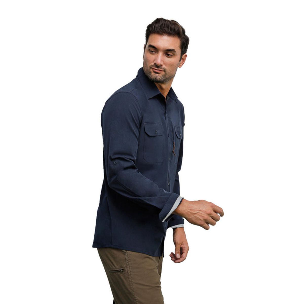 PANAMA JACK - Camisa Hombre Deportivo Azul Panama Jack