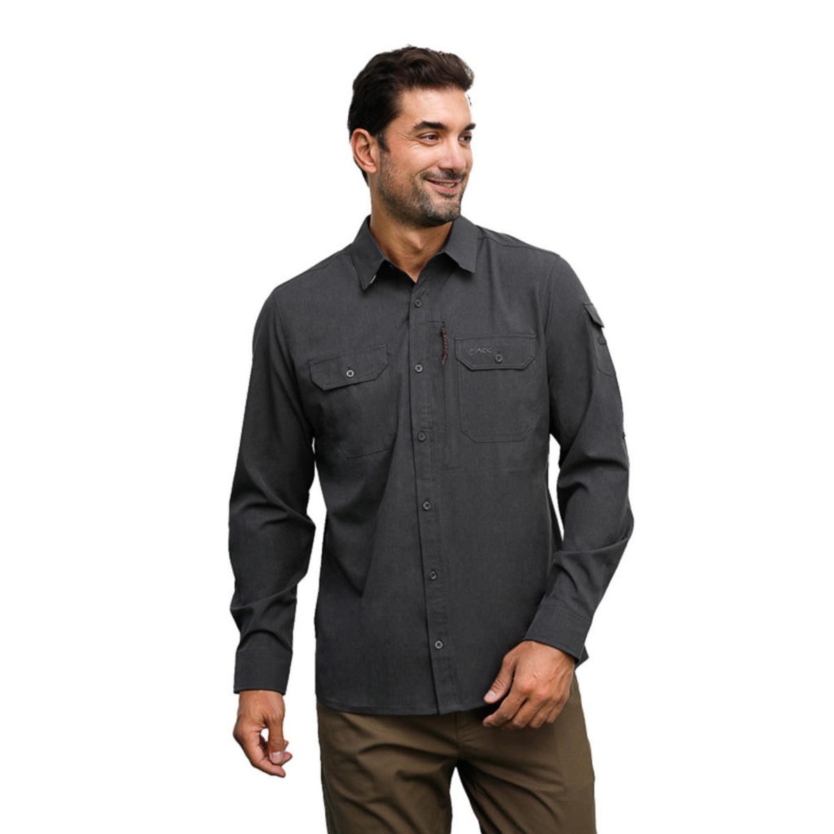 PANAMA JACK - Camisa Hombre Deportivo Gris Panama Jack