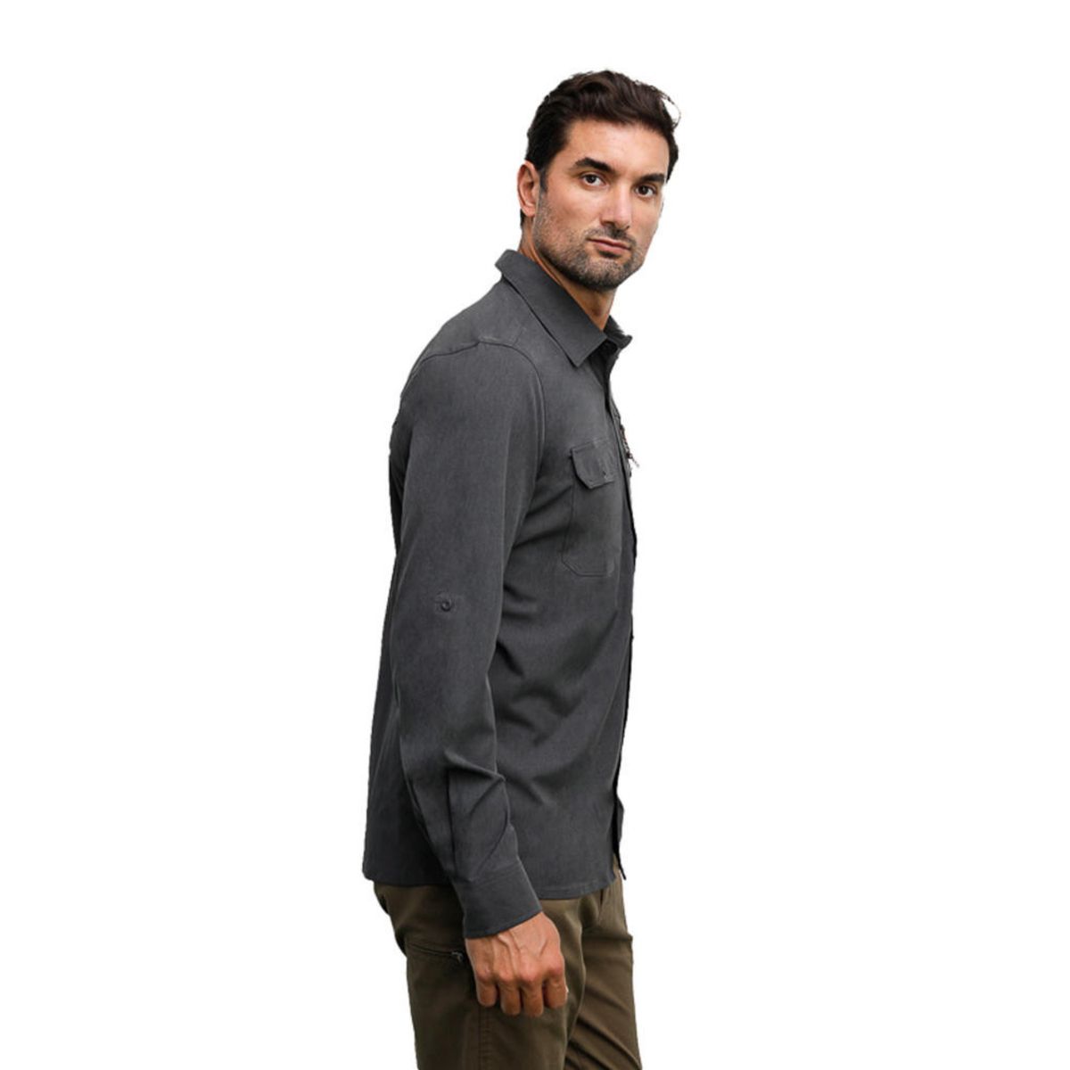 PANAMA JACK - Camisa Hombre Deportivo Gris Panama Jack