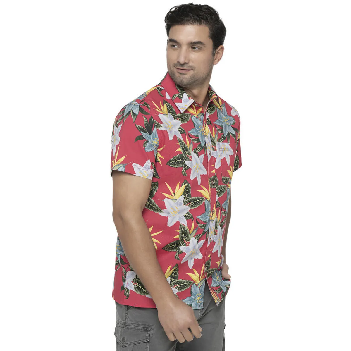 PANAMA JACK - Camisa Hombre Casual Fucsia Panama Jack