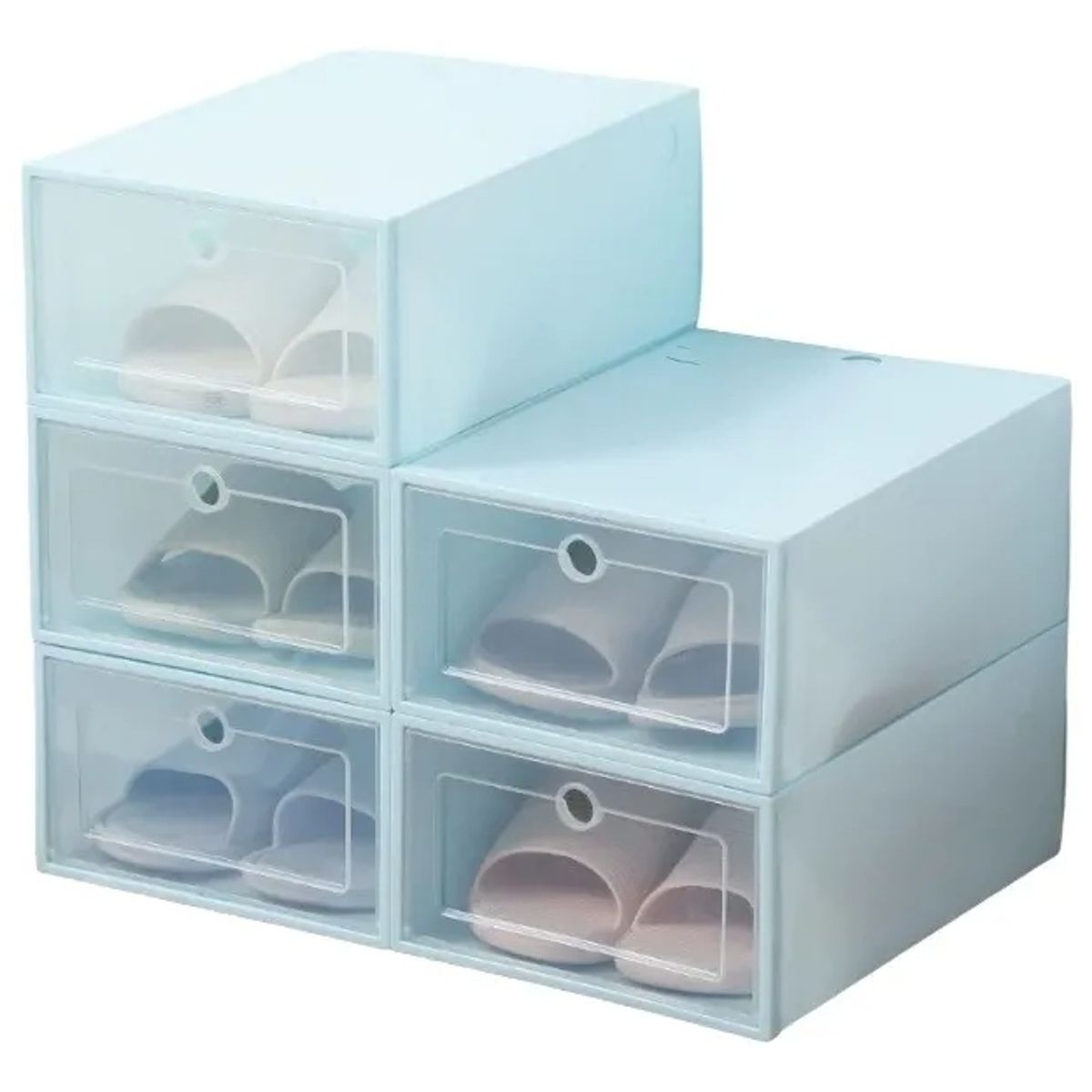 GENERICO - Cajas Organizadores De Zapatos Pack Con 10 Unidades