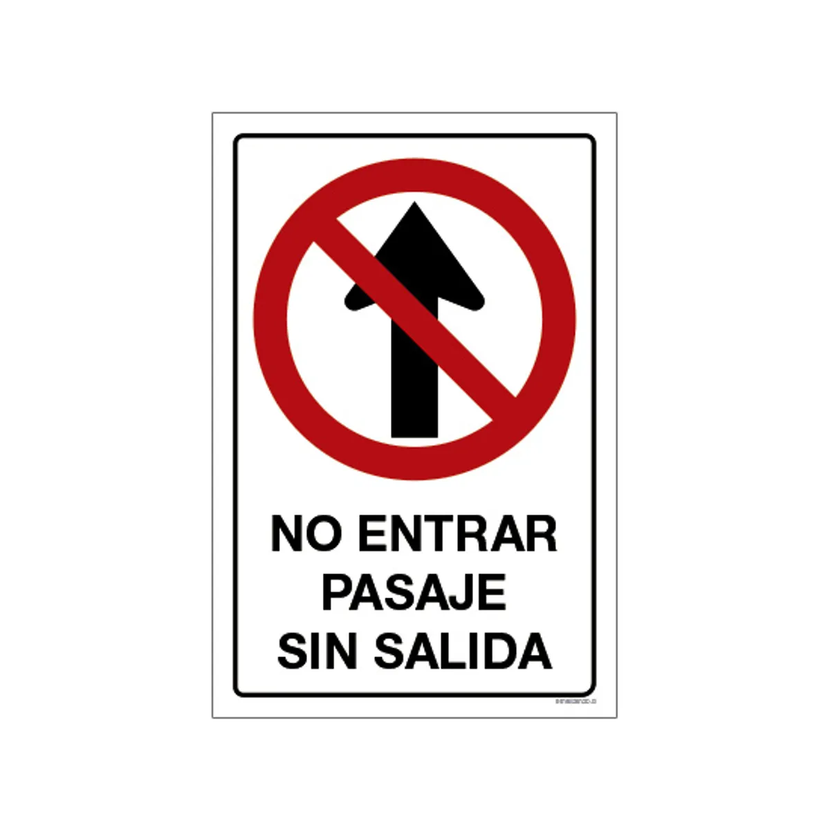 MAU PRINT - No Entrar Pasaje Sin Salida 20x30