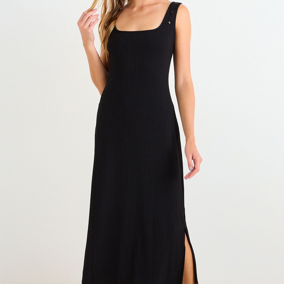 ASH - Vestido Liso Mujer Negro Ash