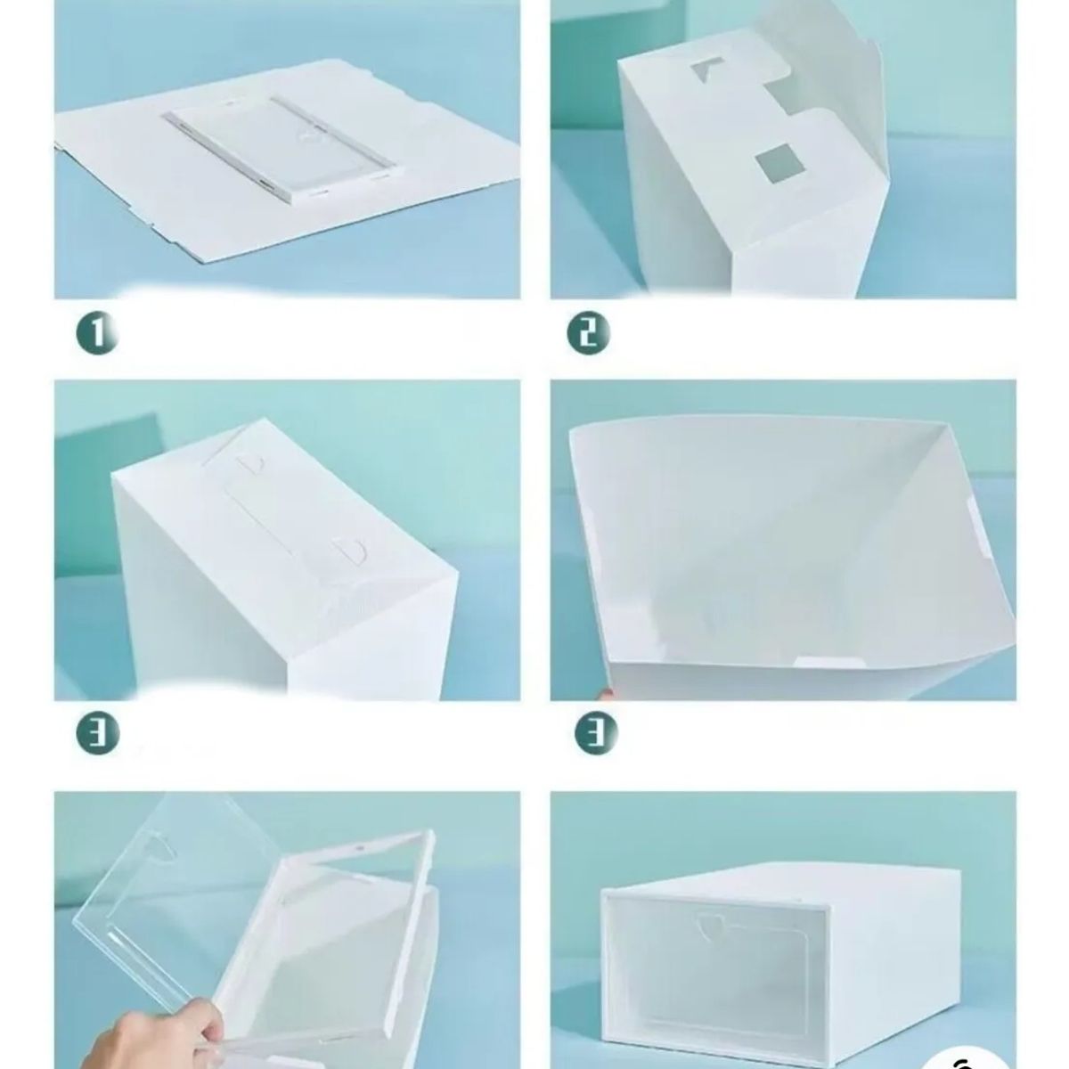 GENERICO - Cajas Organizadores De Zapatos Pack Con 12 Unidades