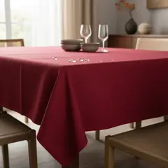 TODOHOGAR SANTIAGO DE CHILE - Mantel Repelente · Mesa 6 Puestos · Rojo