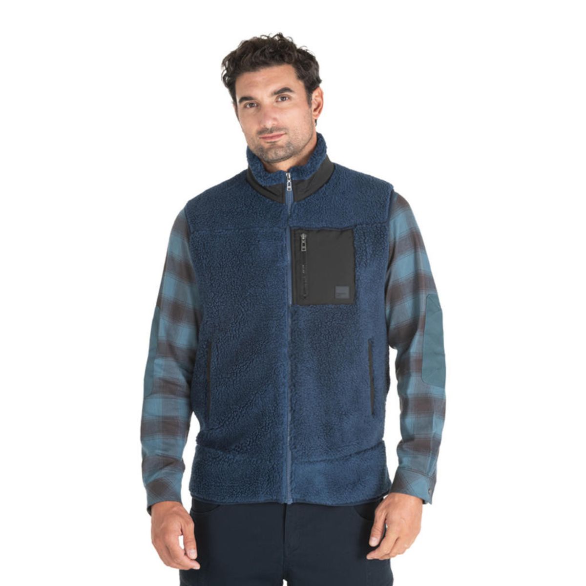 PANAMA JACK - Polerón Hombre Polar sin mangas Azul Panama Jack